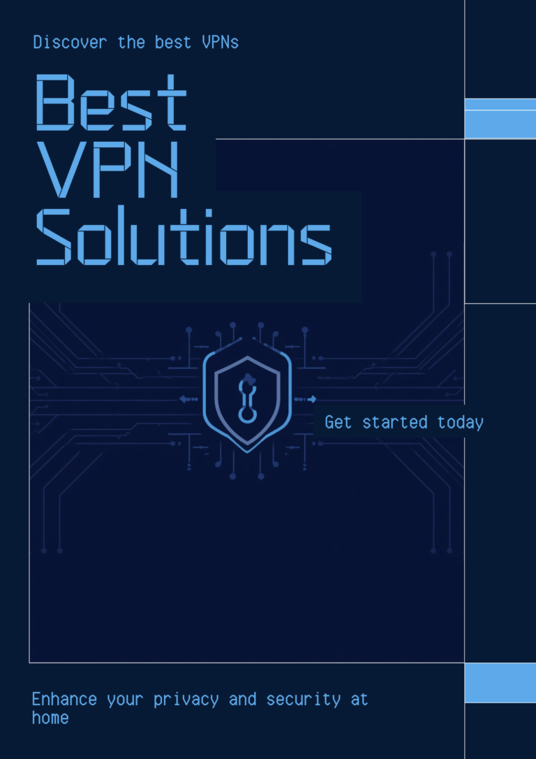 Illustration representing a secure VPN connection for home networks