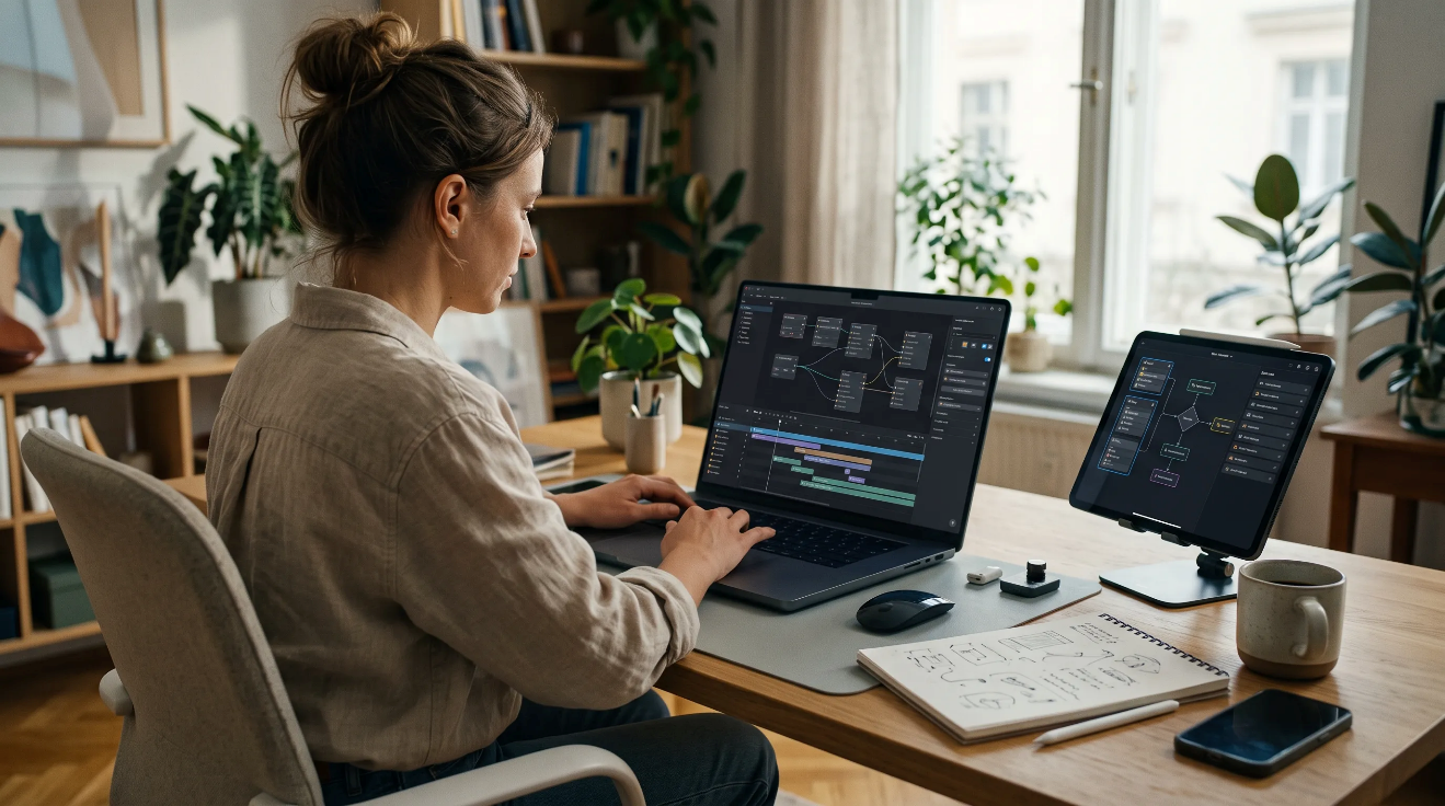 Freelancer using AI tools while protecting client information