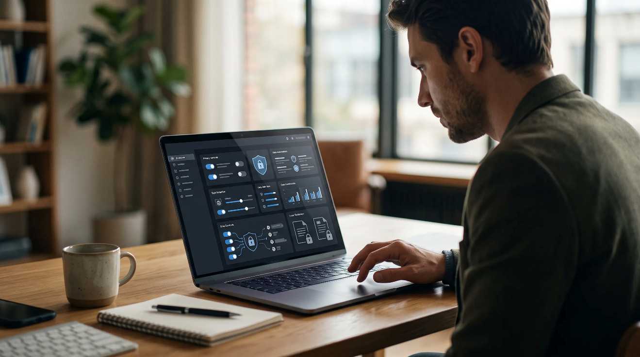 Freelancer using AI tools while protecting client information
