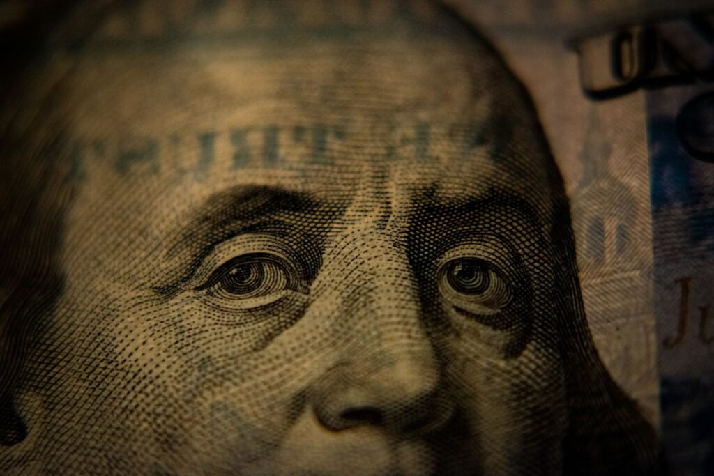 Close-up of a US dollar banknote, illustrating the reference currency for dollar-pegged stablecoins